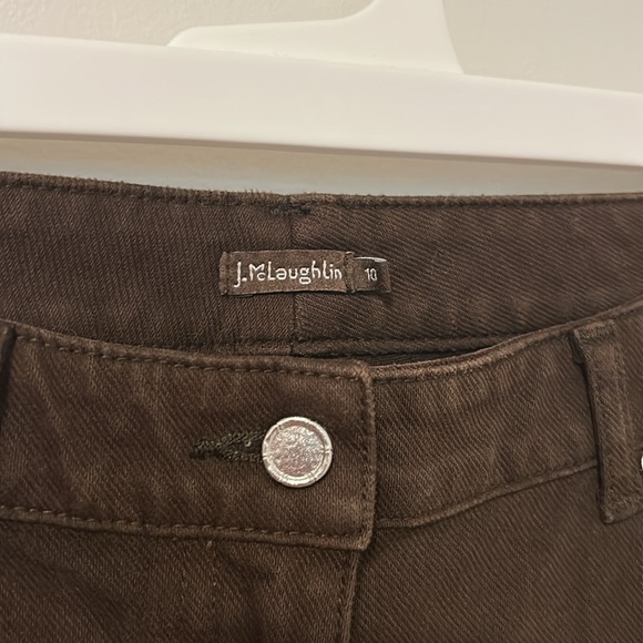 J McLaughlin Brown Straight Leg Pants Casual Size 10 - Picture 3 of 5